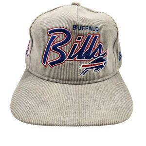 New Era Buffalo Bills Corduroy Snapback Hat Tan Grey Est 1960 Patch NFL Cap